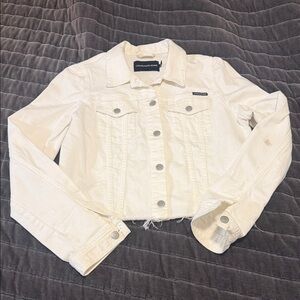 Calvin Klein Women's Cream Jean Jacket
